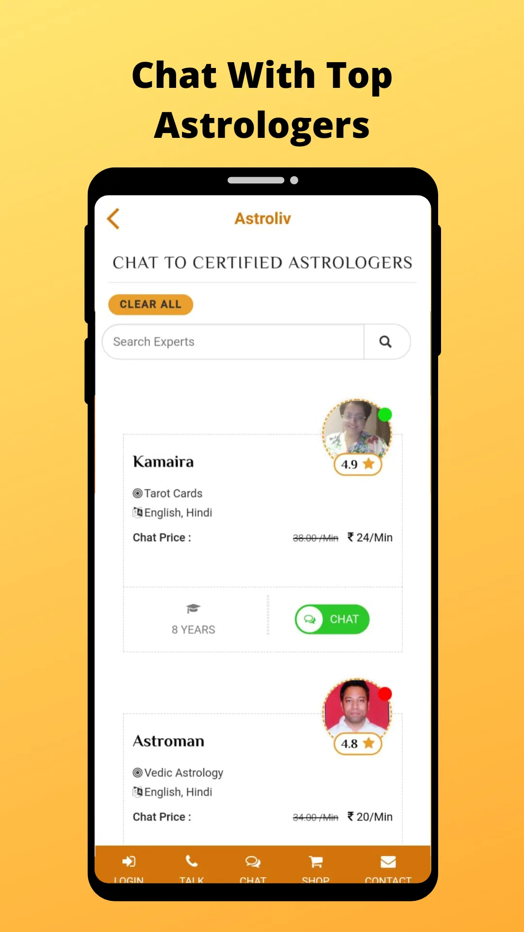 AstroLiv :Talk to Astrologers | Indus Appstore | Screenshot