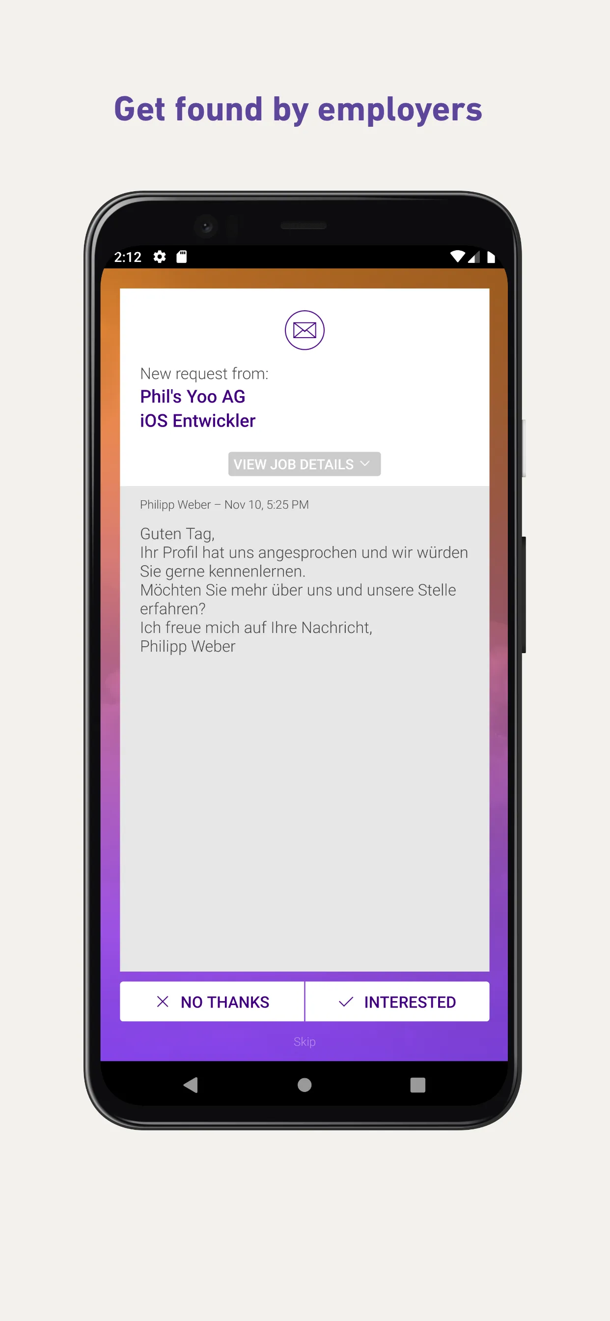 yooture job search Switzerland | Indus Appstore | Screenshot