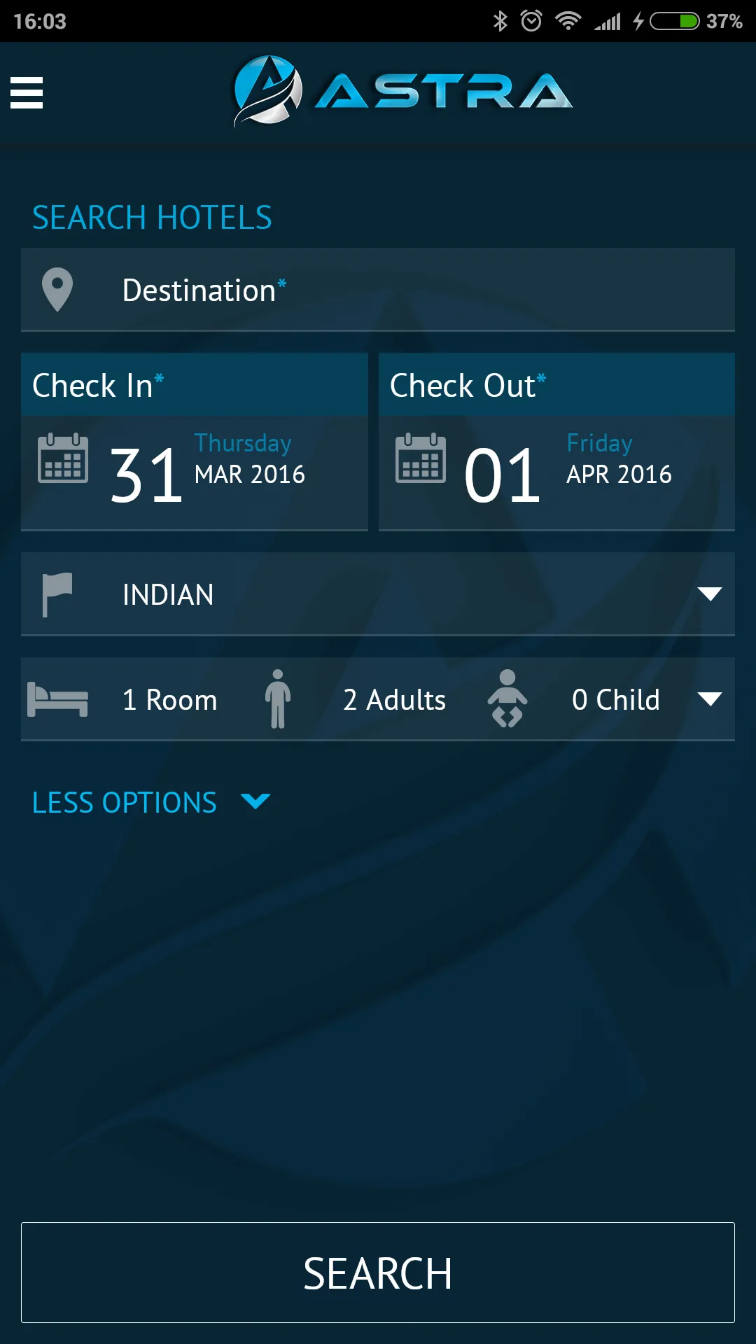 Astra Bookings | Indus Appstore | Screenshot