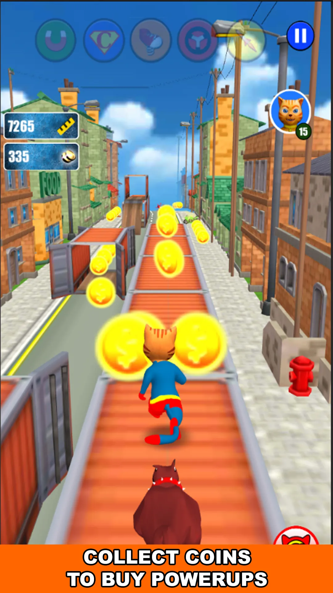 Super Hero Cat Run | Indus Appstore | Screenshot