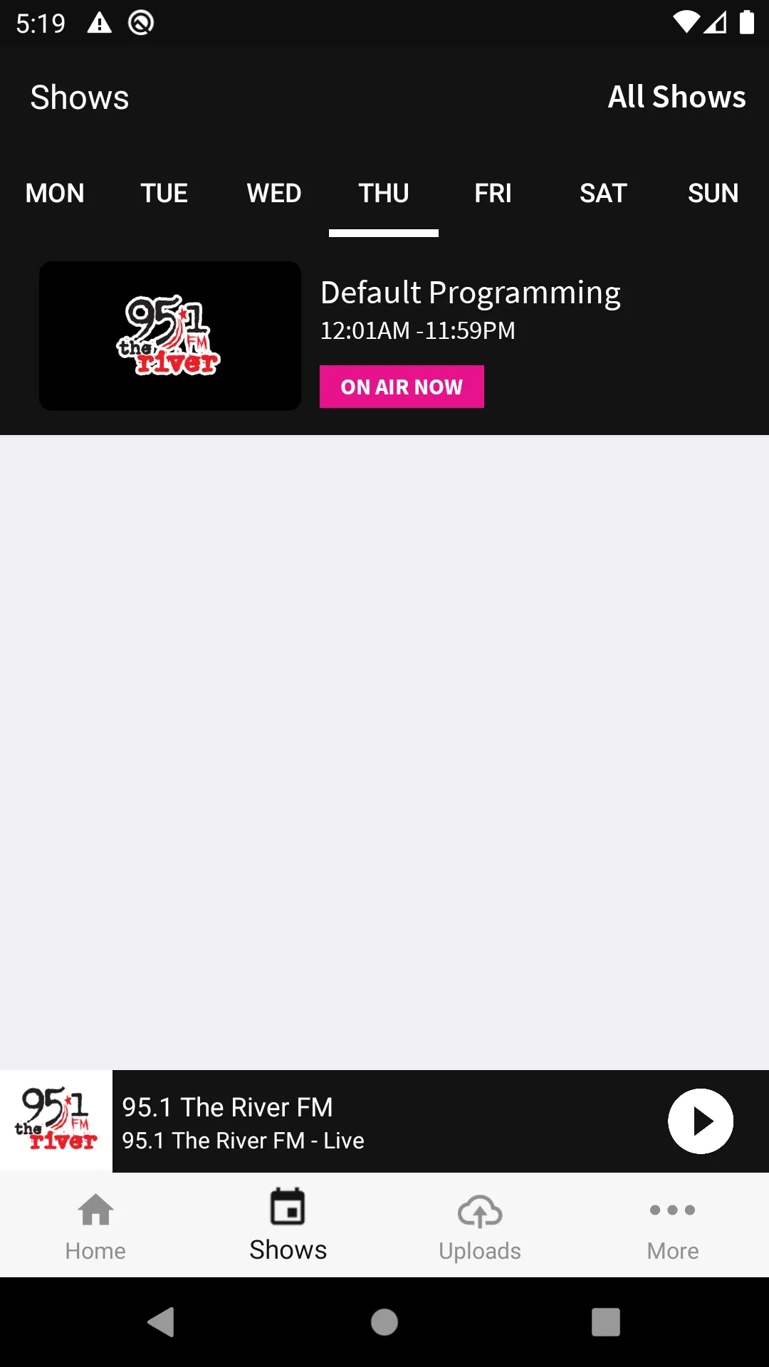 95.1 The River FM | Indus Appstore | Screenshot