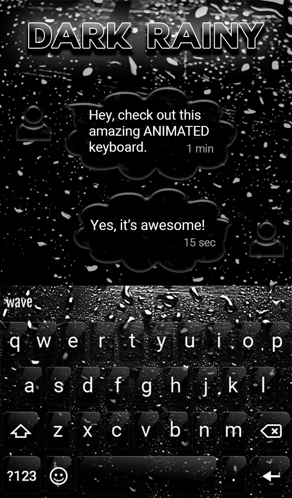 Dark Rainy Keyboard Wallpaper | Indus Appstore | Screenshot