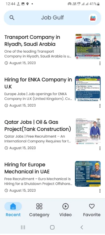 Gulf jobs - Gulfwalkin | Indus Appstore | Screenshot