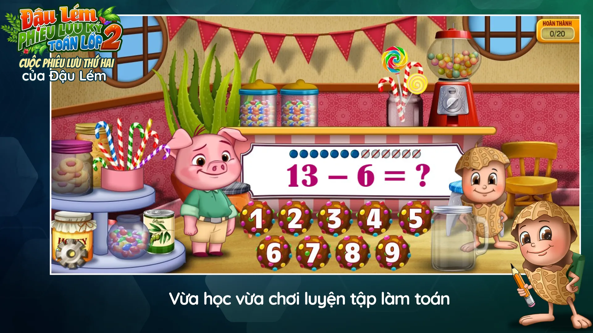 Đậu Lém - Toán 2 | Indus Appstore | Screenshot