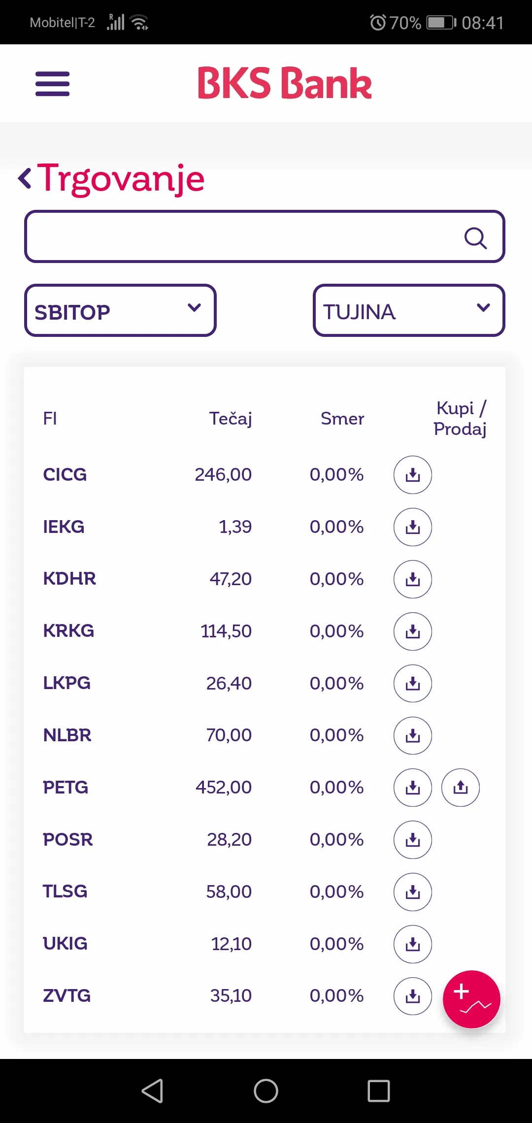 BKS mBroker Slovenija | Indus Appstore | Screenshot