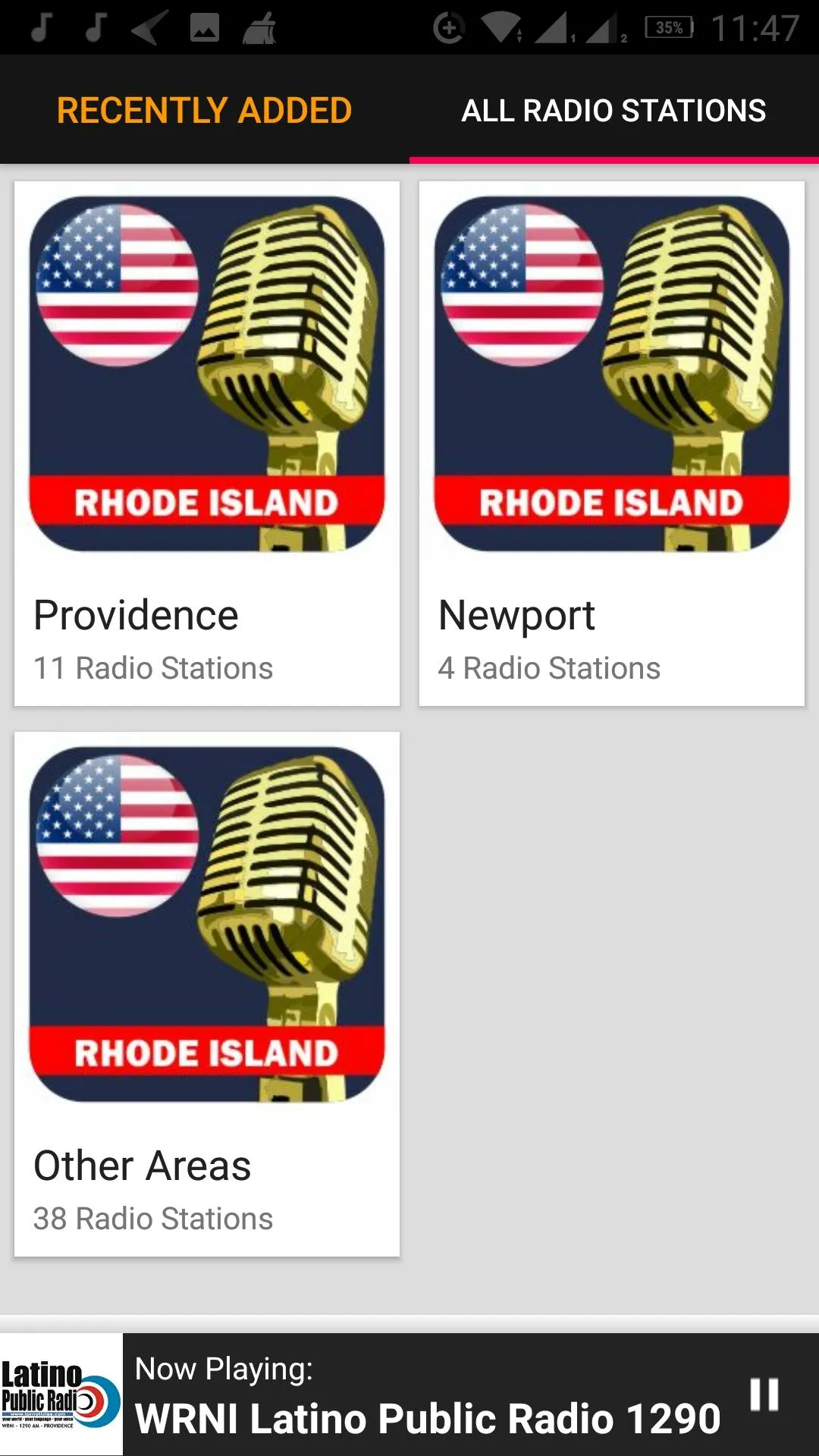 Rhode Island Radio Stations | Indus Appstore | Screenshot