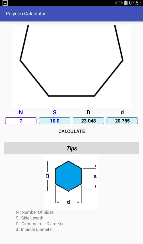 Polygon Calculator | Indus Appstore | Screenshot