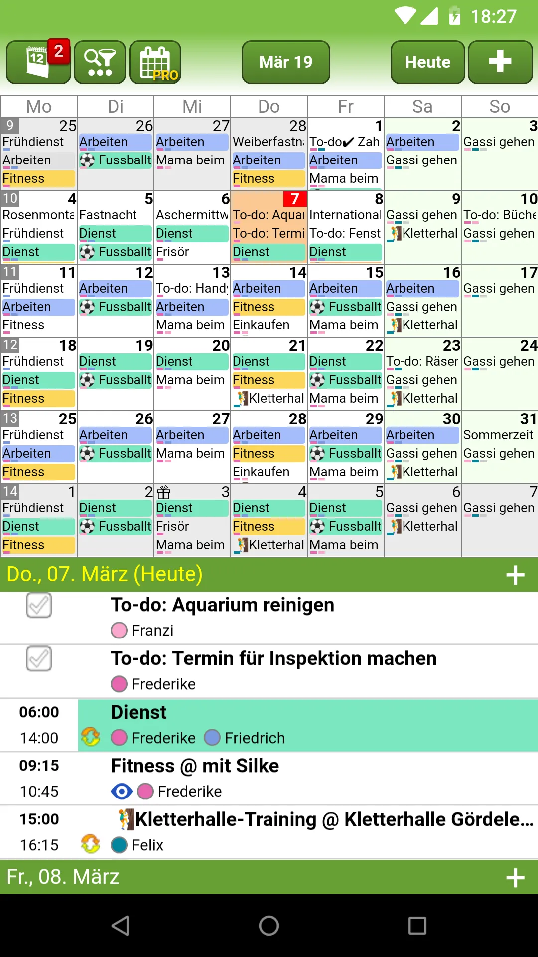 FAMANICE - Familienkalender | Indus Appstore | Screenshot