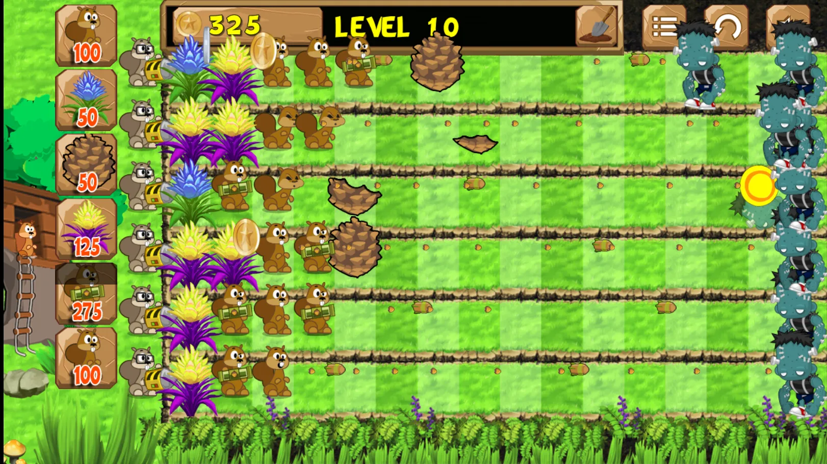 squirrels vs zombies | Indus Appstore | Screenshot