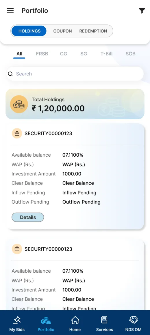 RBI Retail Direct | Indus Appstore | Screenshot