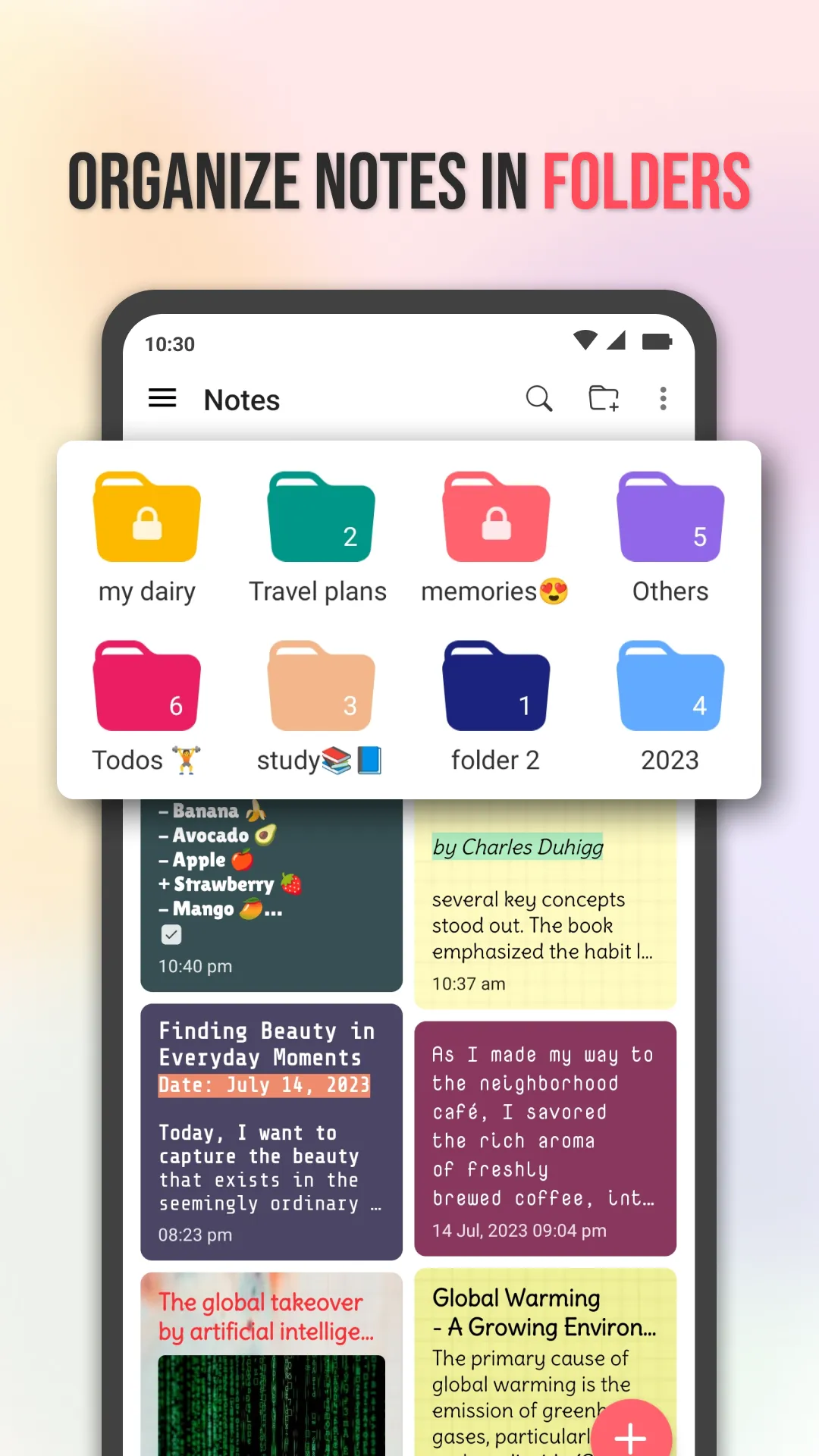 Notes : Color Folders & Lists | Indus Appstore | Screenshot