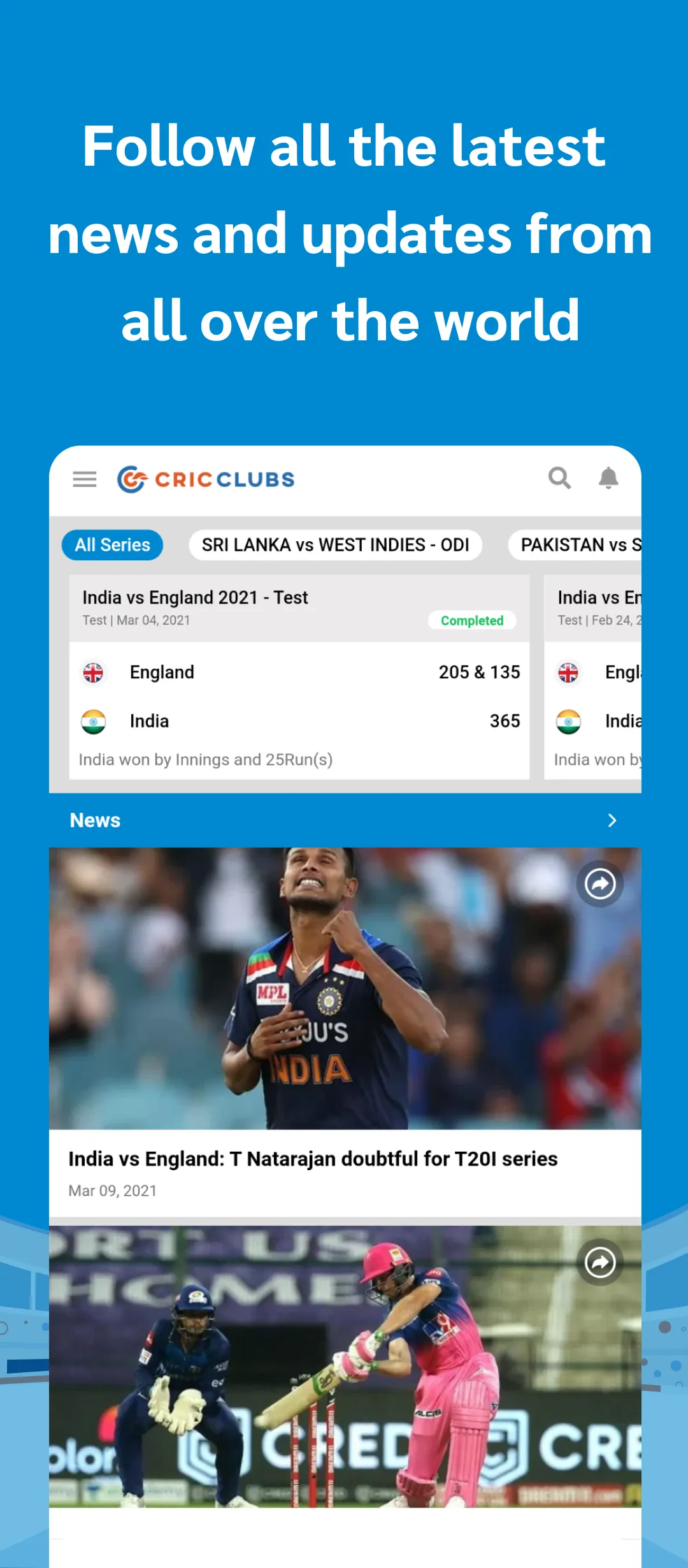 Cricclubs Mobile | Indus Appstore | Screenshot