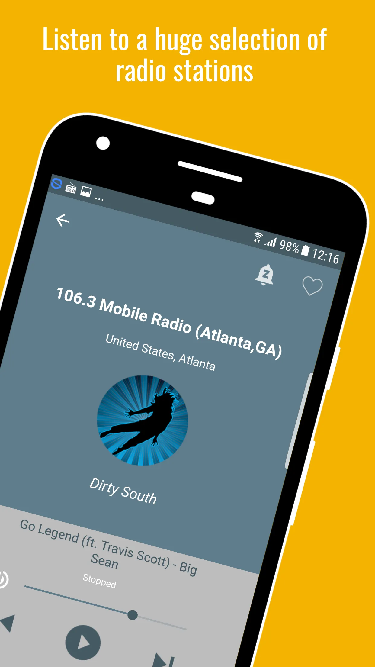 Radio Dirty South Music | Indus Appstore | Screenshot