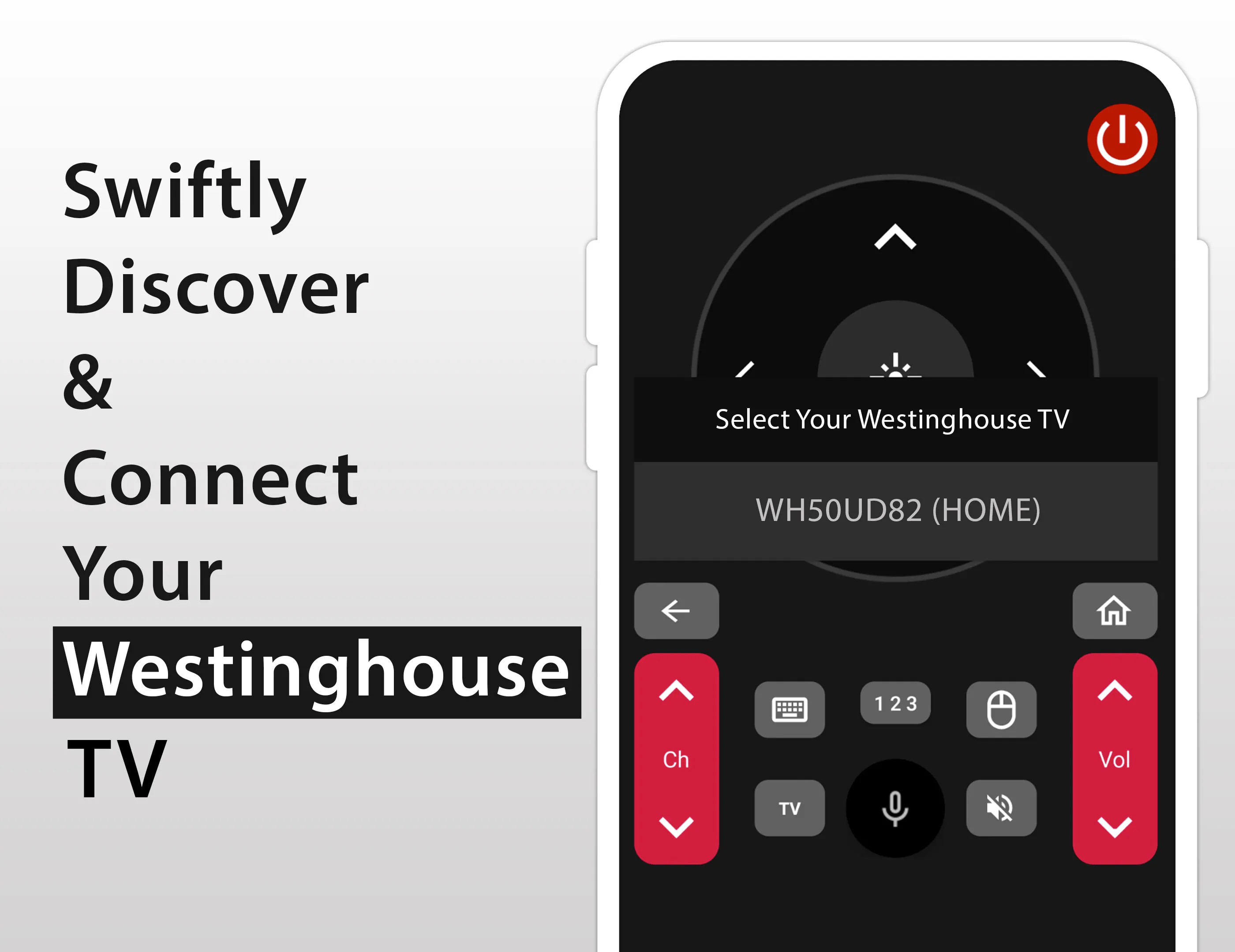 Westinghouse TV Remote | Indus Appstore | Screenshot