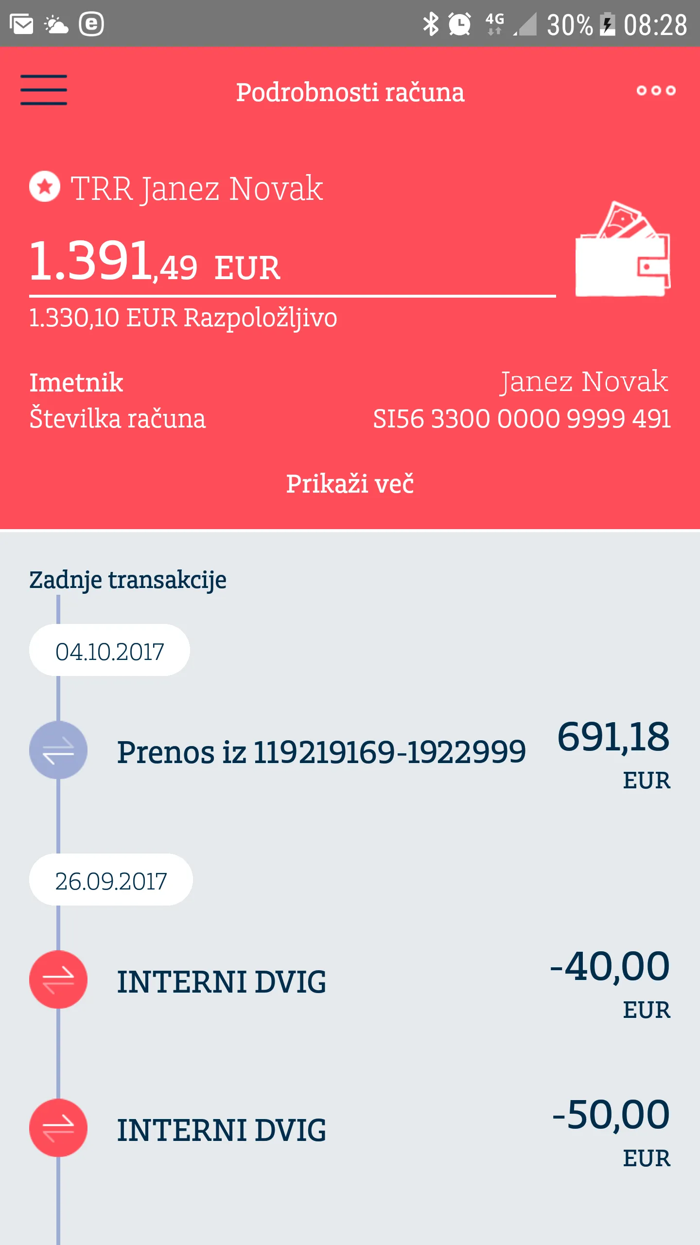 Addiko Mobile Slovenija | Indus Appstore | Screenshot