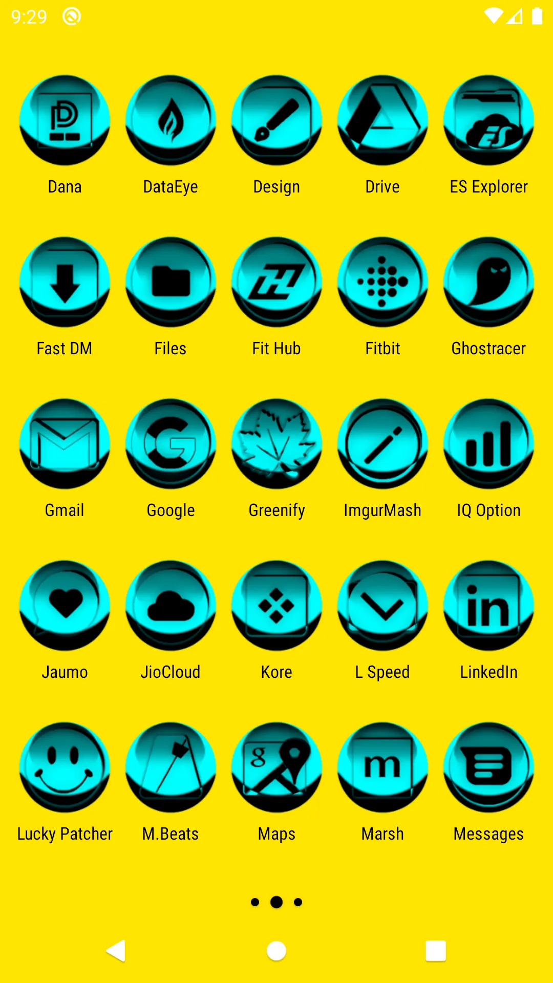 Cyan Icon Pack Style 3 | Indus Appstore | Screenshot