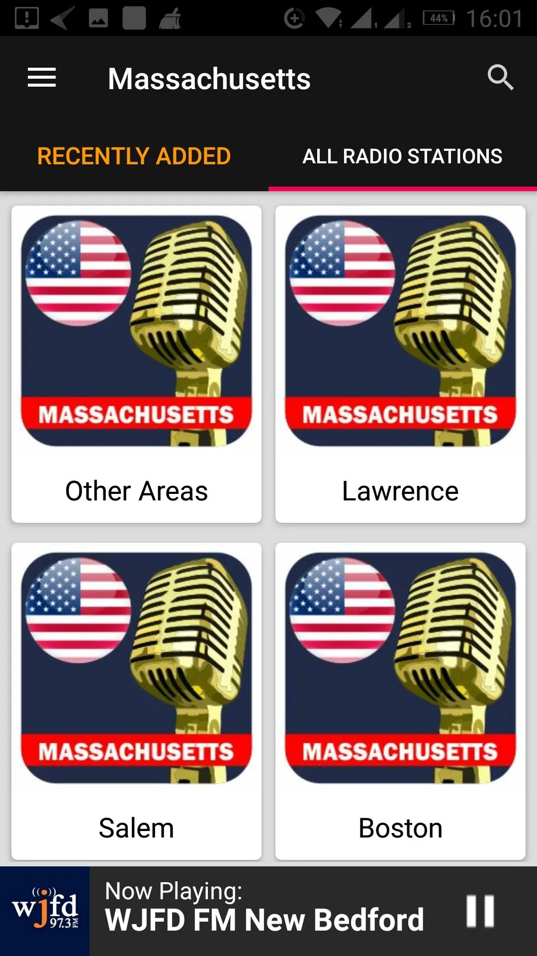 Massachusetts Radio Stations | Indus Appstore | Screenshot