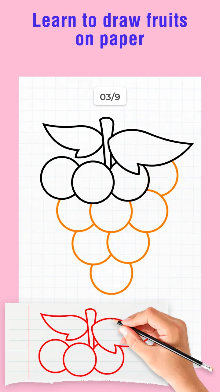 Fruits Draw Step by Step | Indus Appstore | Screenshot