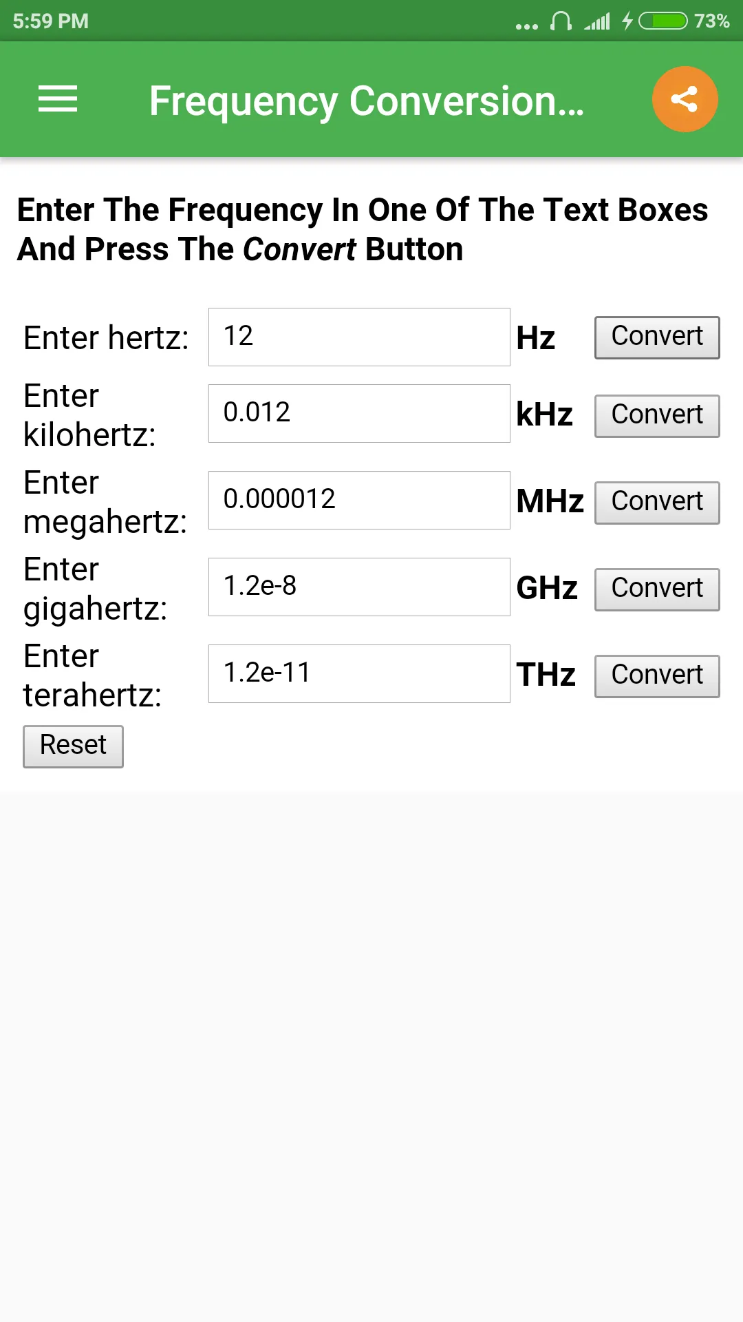 Frequency Converter | Indus Appstore | Screenshot