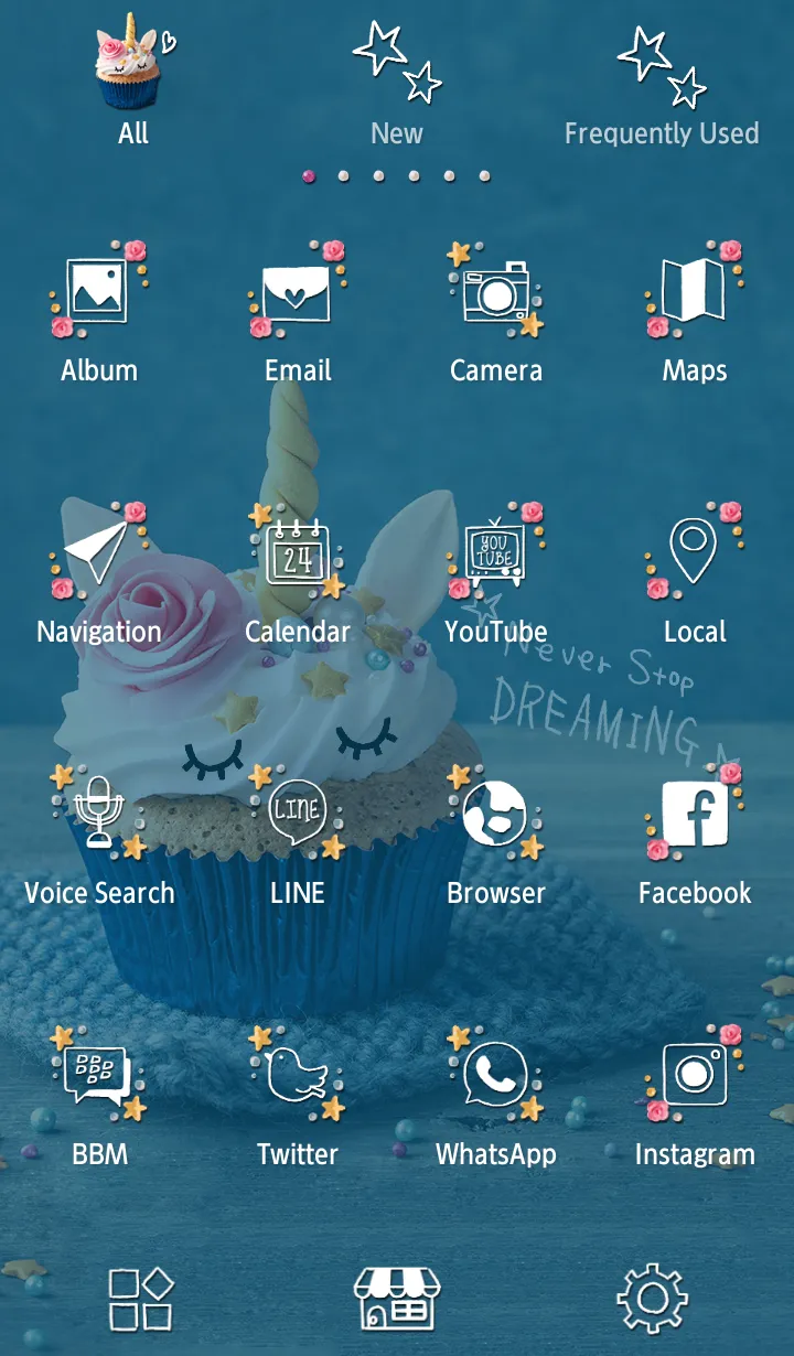 Unicorn CupcakeTheme | Indus Appstore | Screenshot