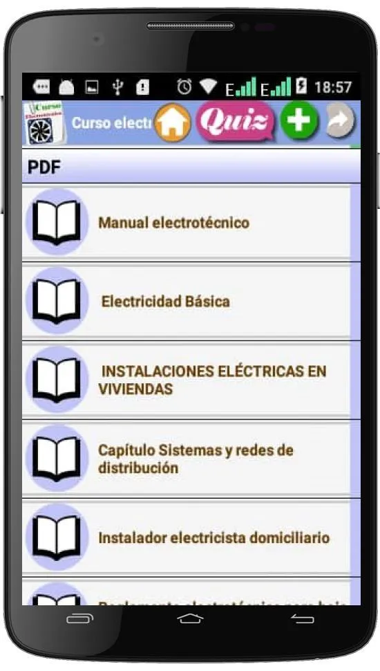 Curso electrotécnico | Indus Appstore | Screenshot