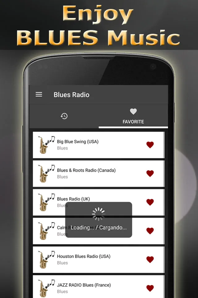 Blues Music Radio Stations | Indus Appstore | Screenshot