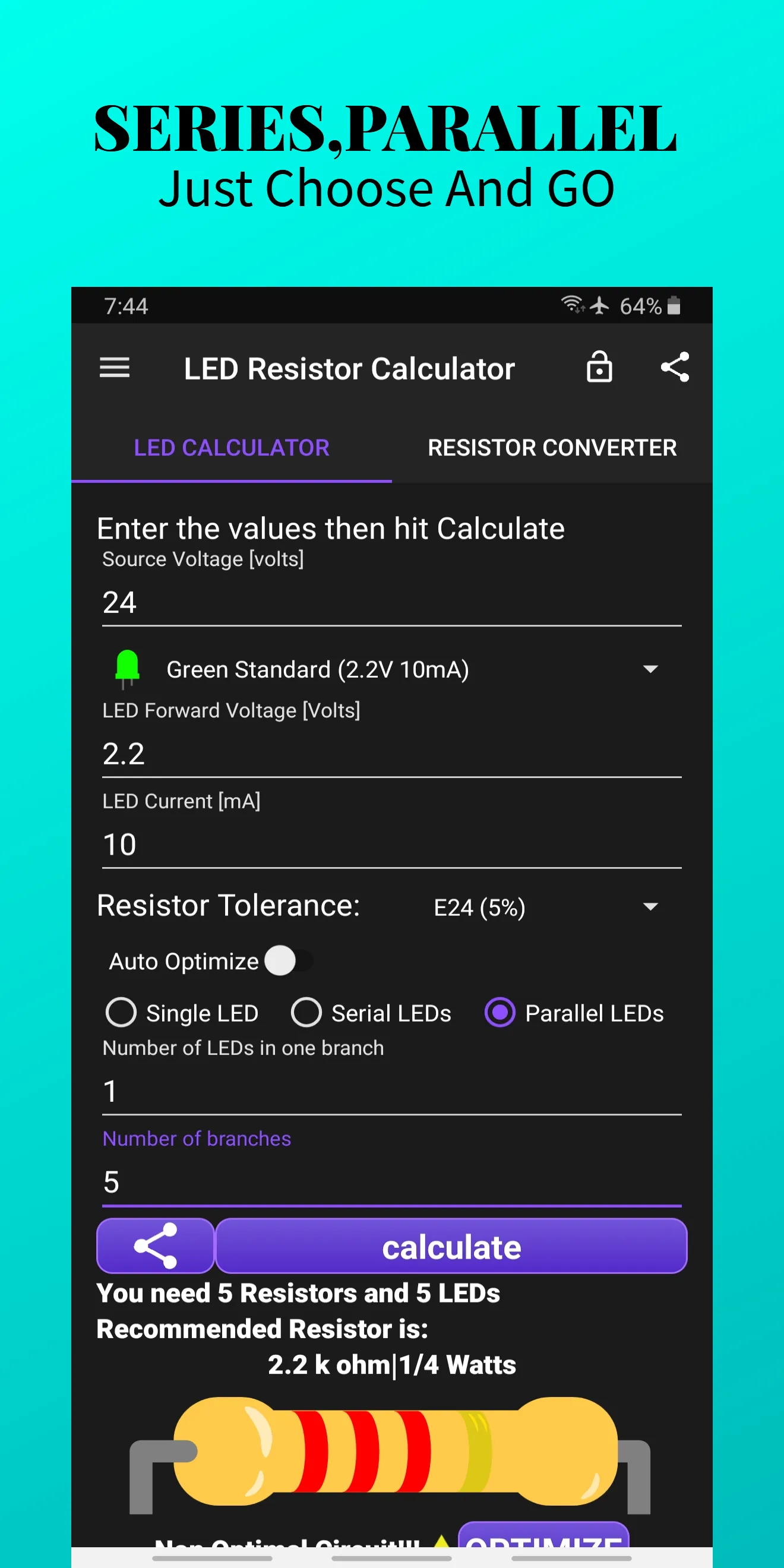 LED Resistor Calculator & SMD | Indus Appstore | Screenshot