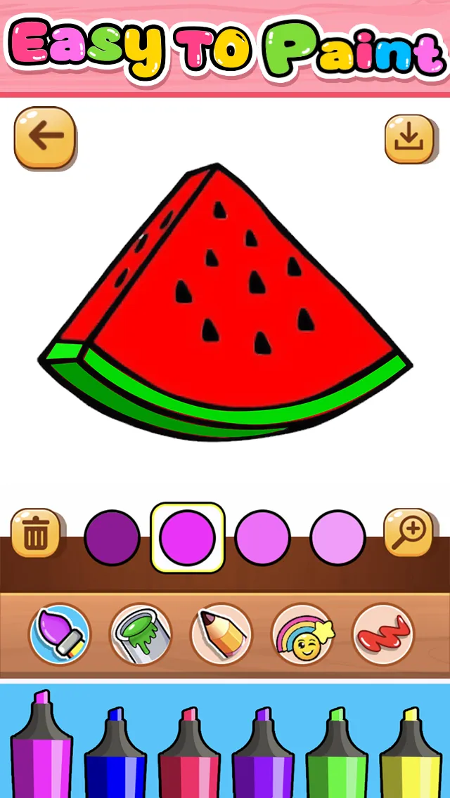 Coloring Fruits | Indus Appstore | Screenshot