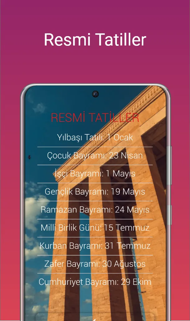 Sınav ve Tatil Sayacı | Indus Appstore | Screenshot