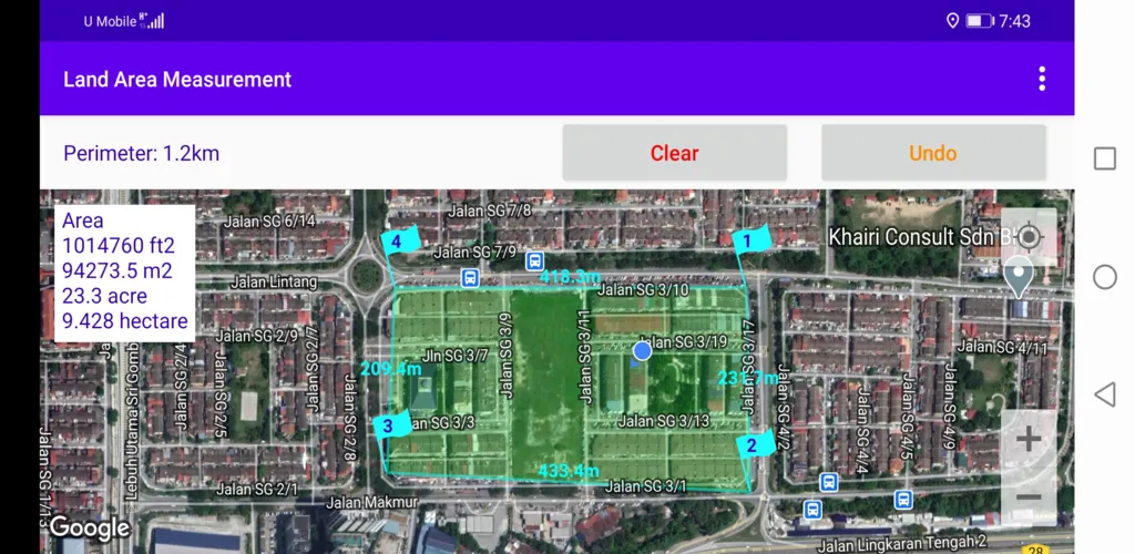 Land Area Measurement | Indus Appstore | Screenshot