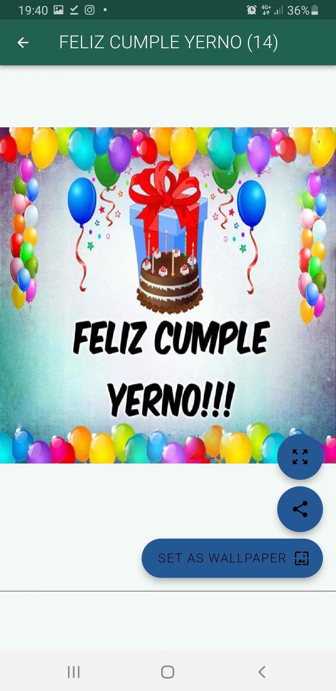 YERNO CUMPLEAÑOS FELIZ | Indus Appstore | Screenshot