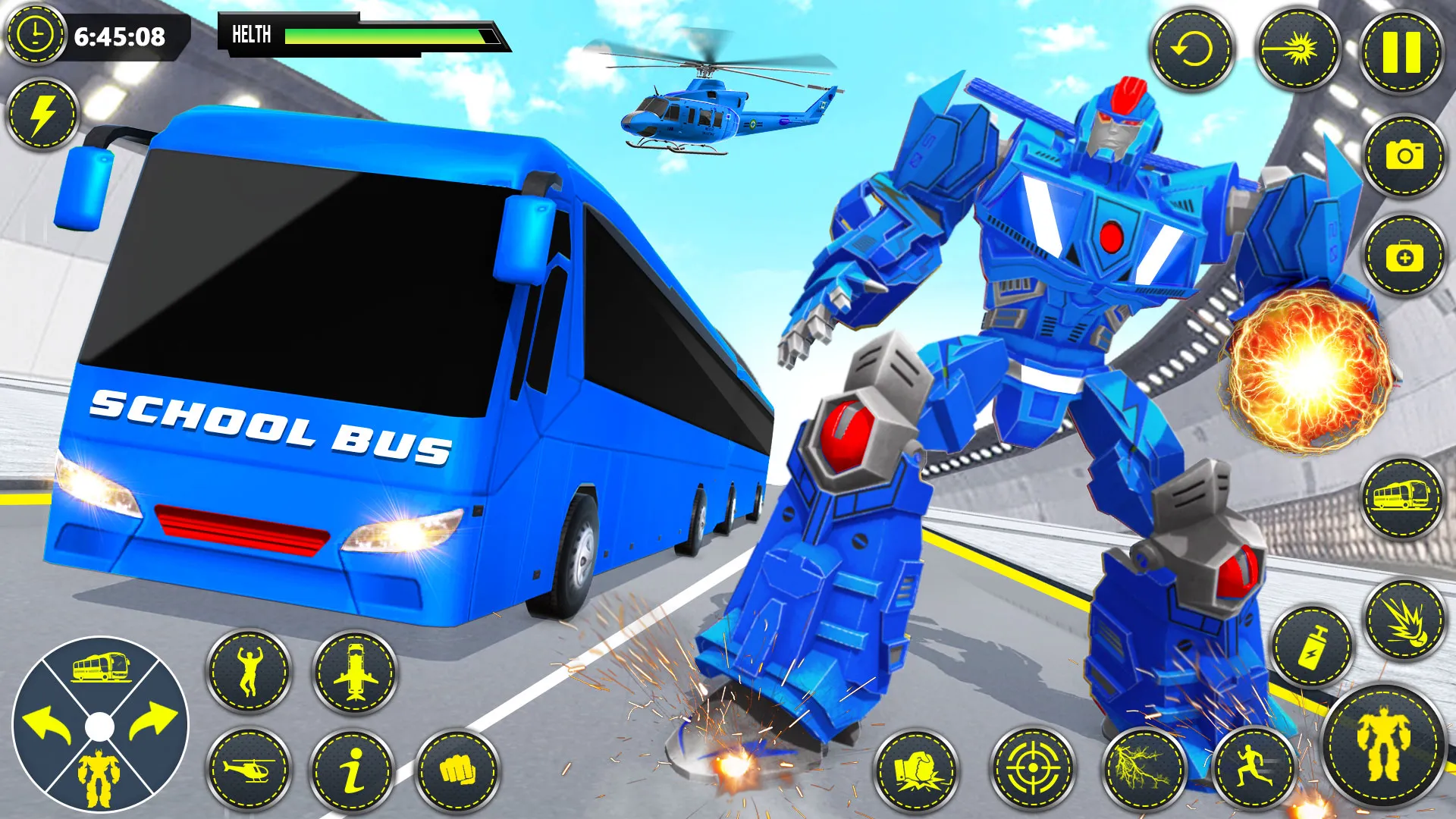 School Bus Robot Car Game | Indus Appstore | Screenshot