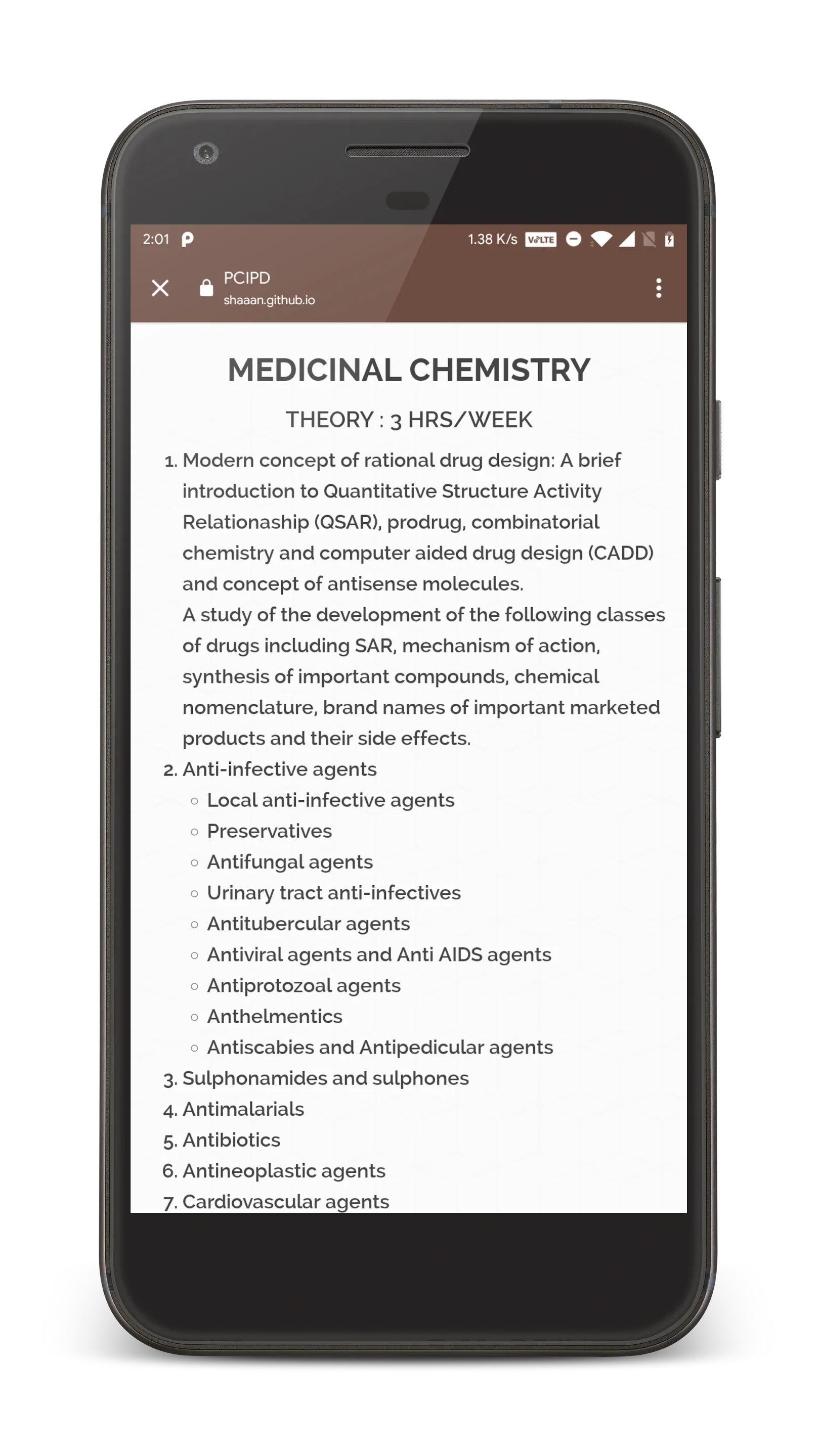 PharmD India Syllabus | Indus Appstore | Screenshot