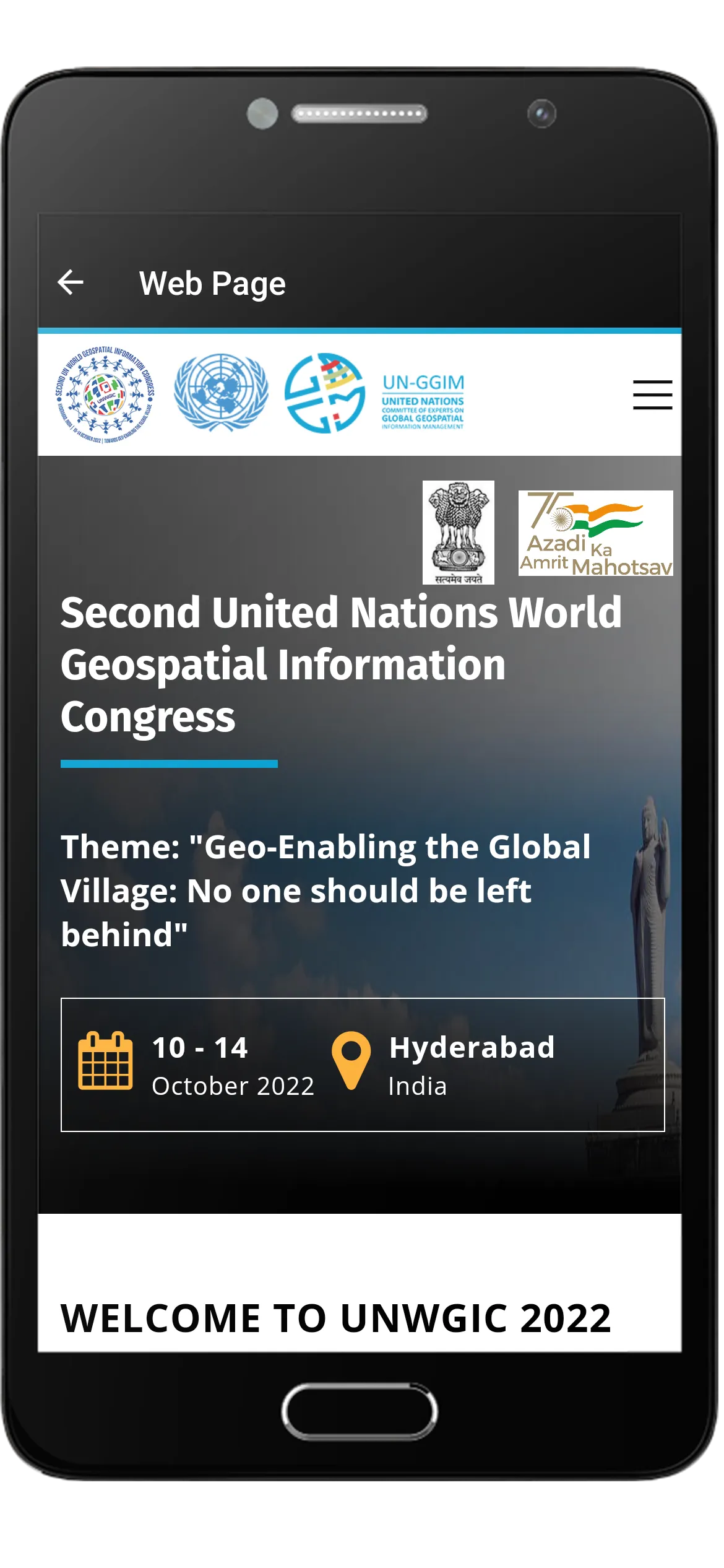 UNWGIC 2022 | Indus Appstore | Screenshot