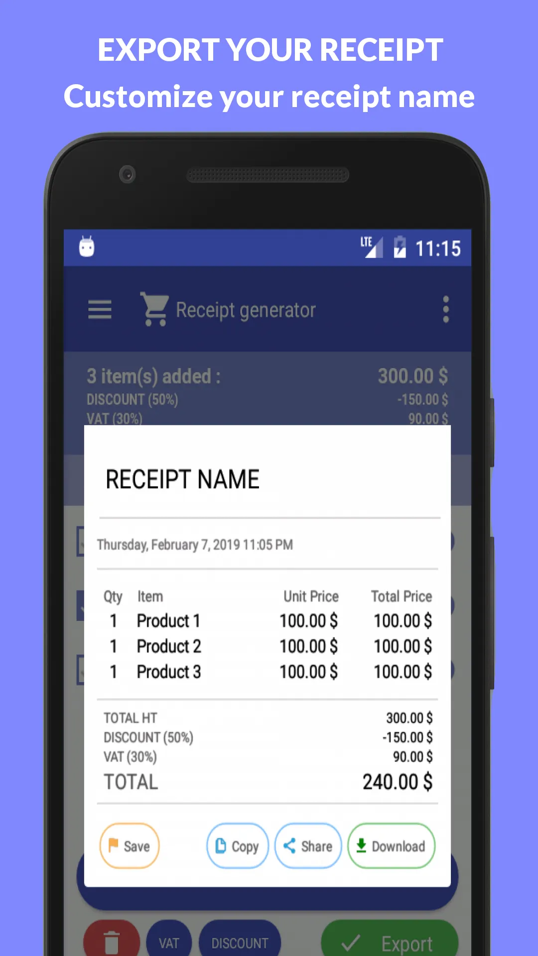 Receipt Generator | Indus Appstore | Screenshot