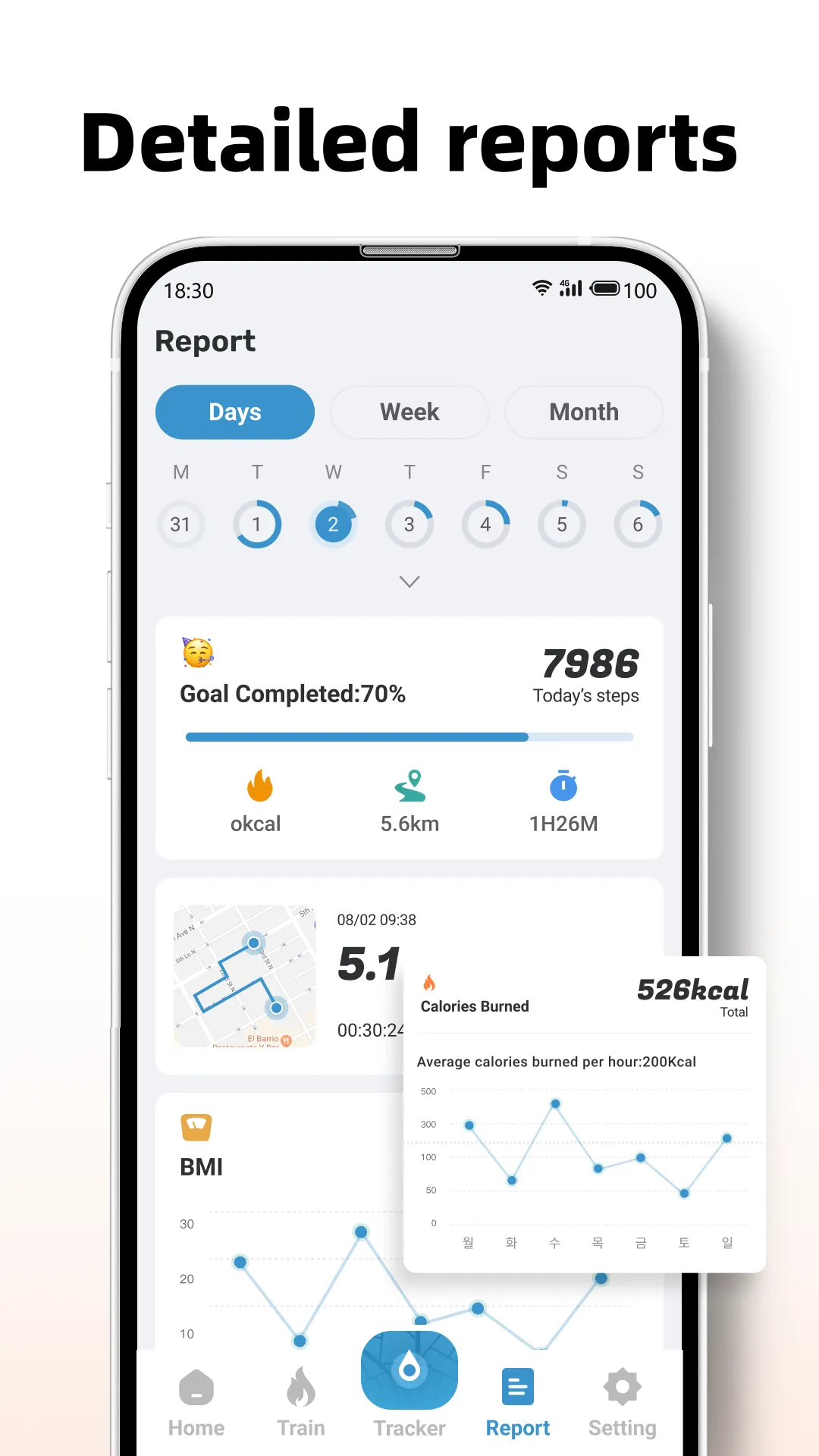 Step Counter - Pedometer & BMI | Indus Appstore | Screenshot