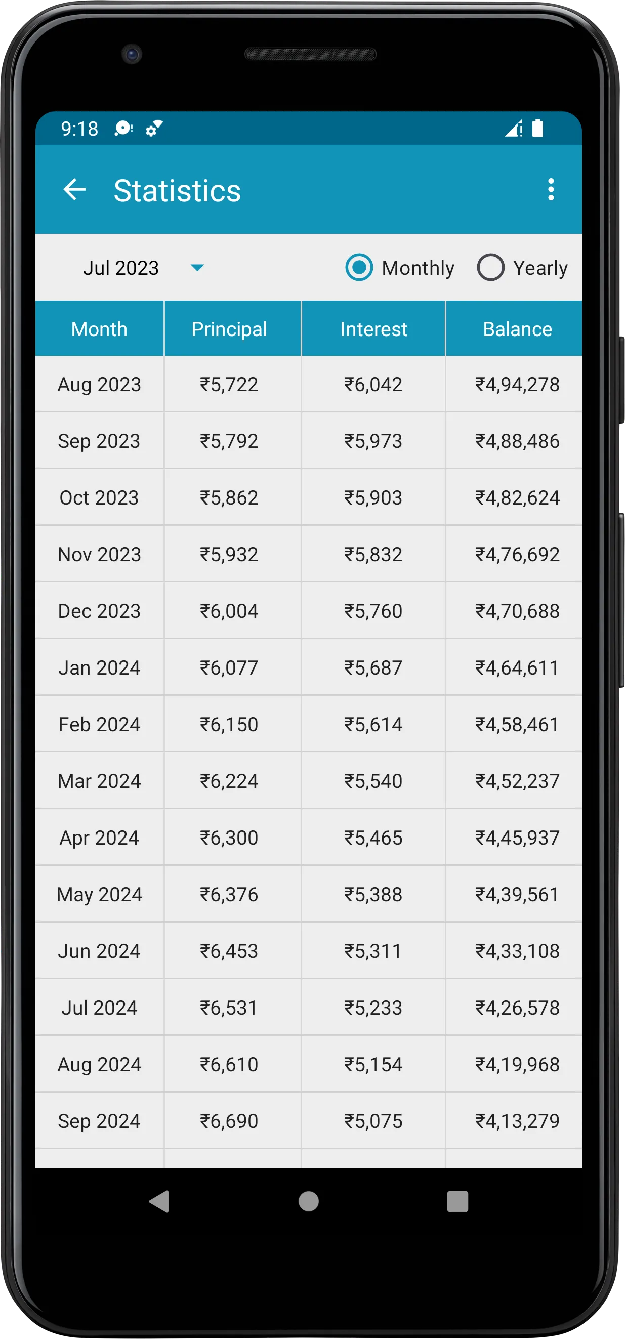 EMI Calculator | Indus Appstore | Screenshot