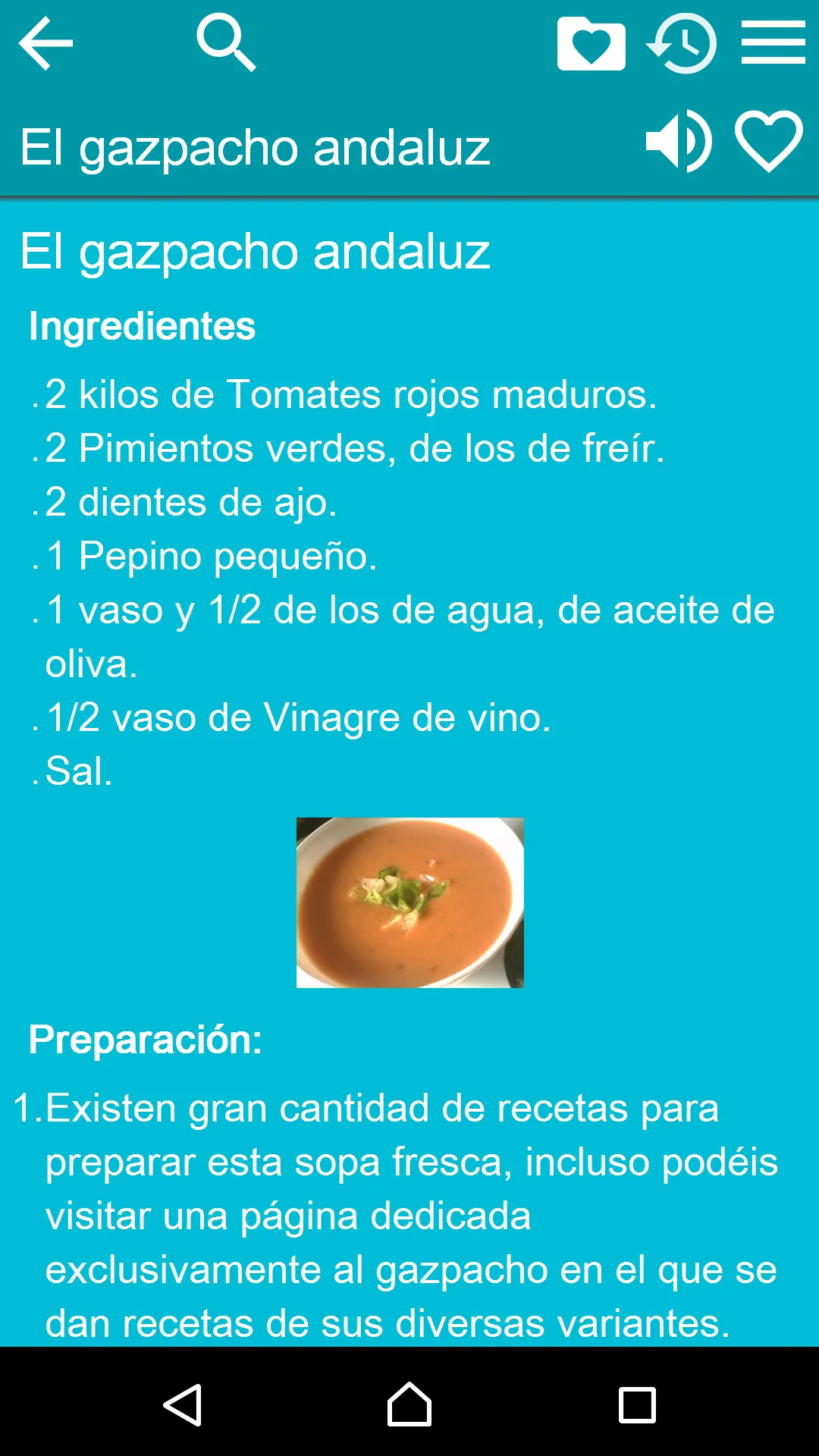 Recetas de Cocina | Indus Appstore | Screenshot