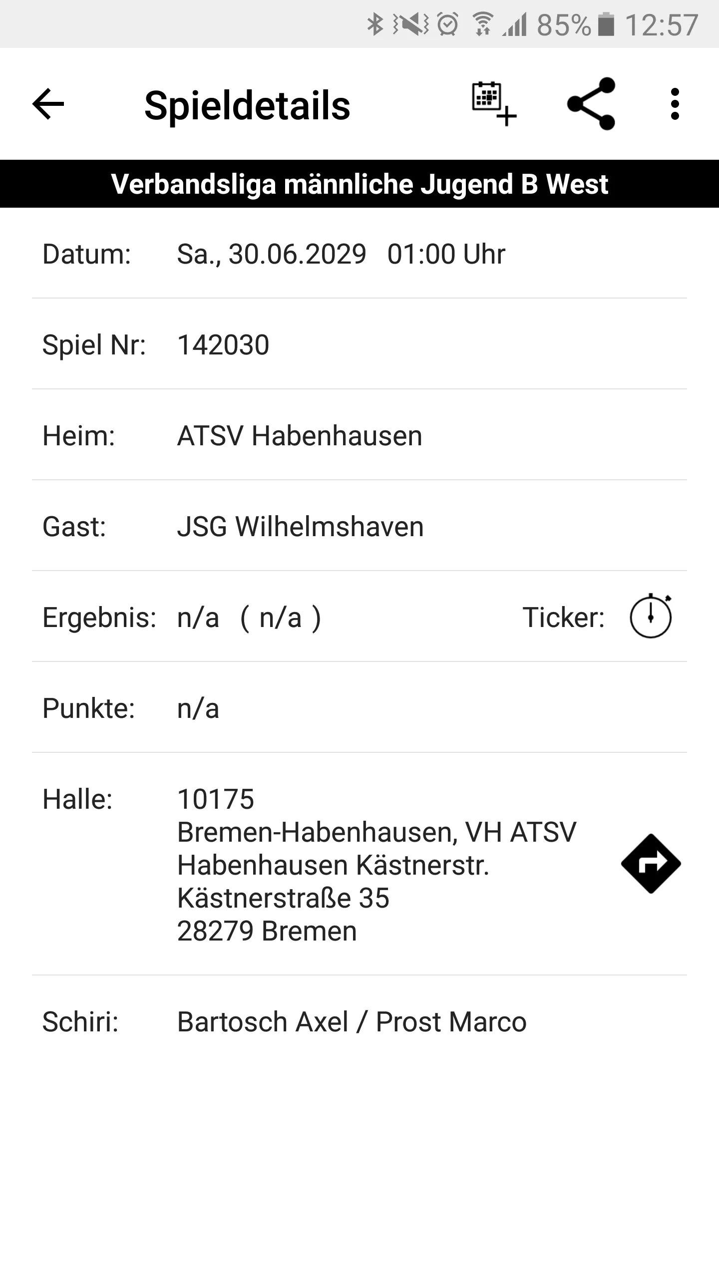 JSG Wilhelmshaven | Indus Appstore | Screenshot