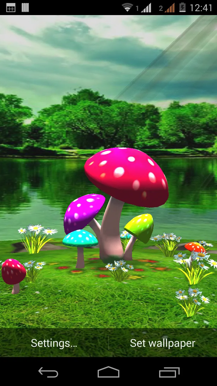 3D Mushroom Live Wallpaper New | Indus Appstore | Screenshot