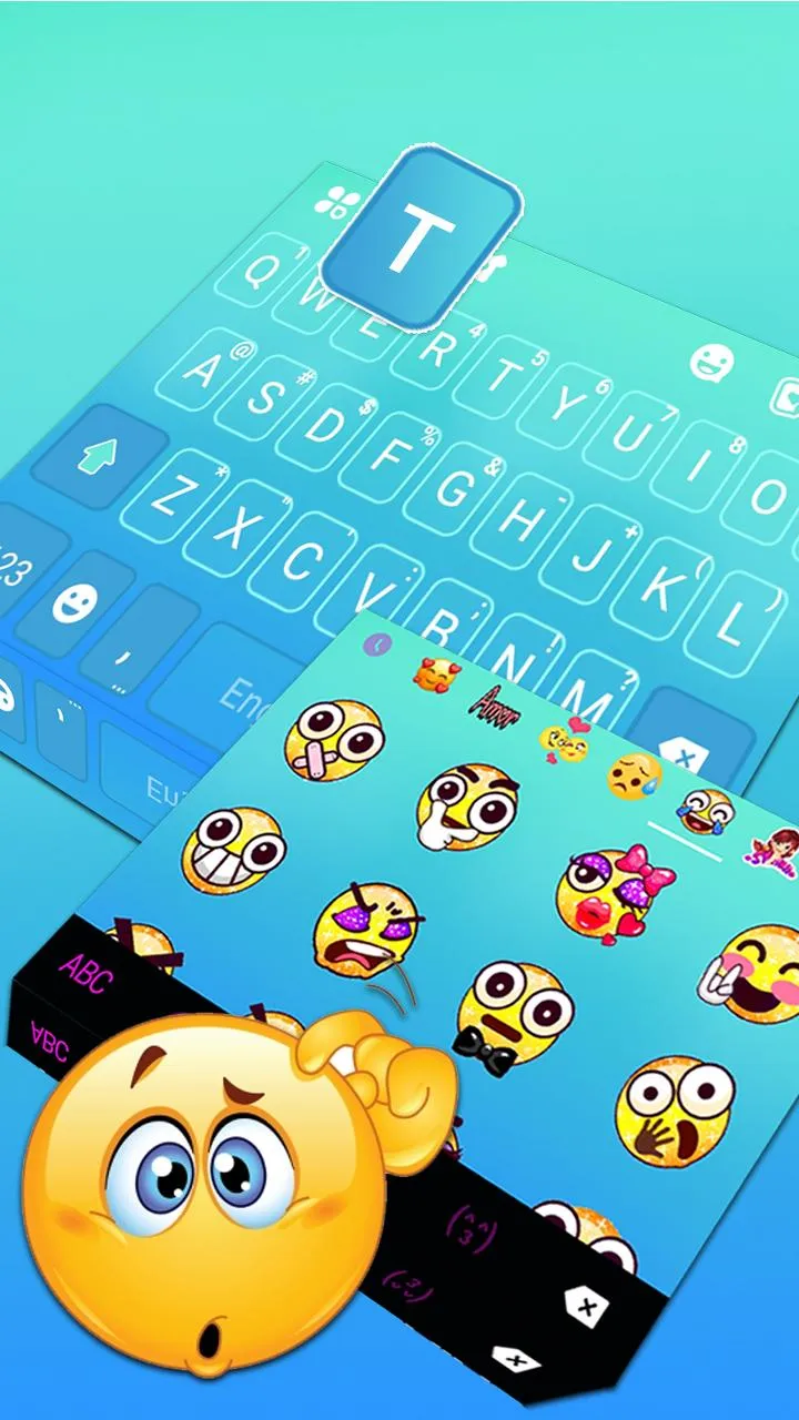 Blue Gradient Keyboard Theme | Indus Appstore | Screenshot