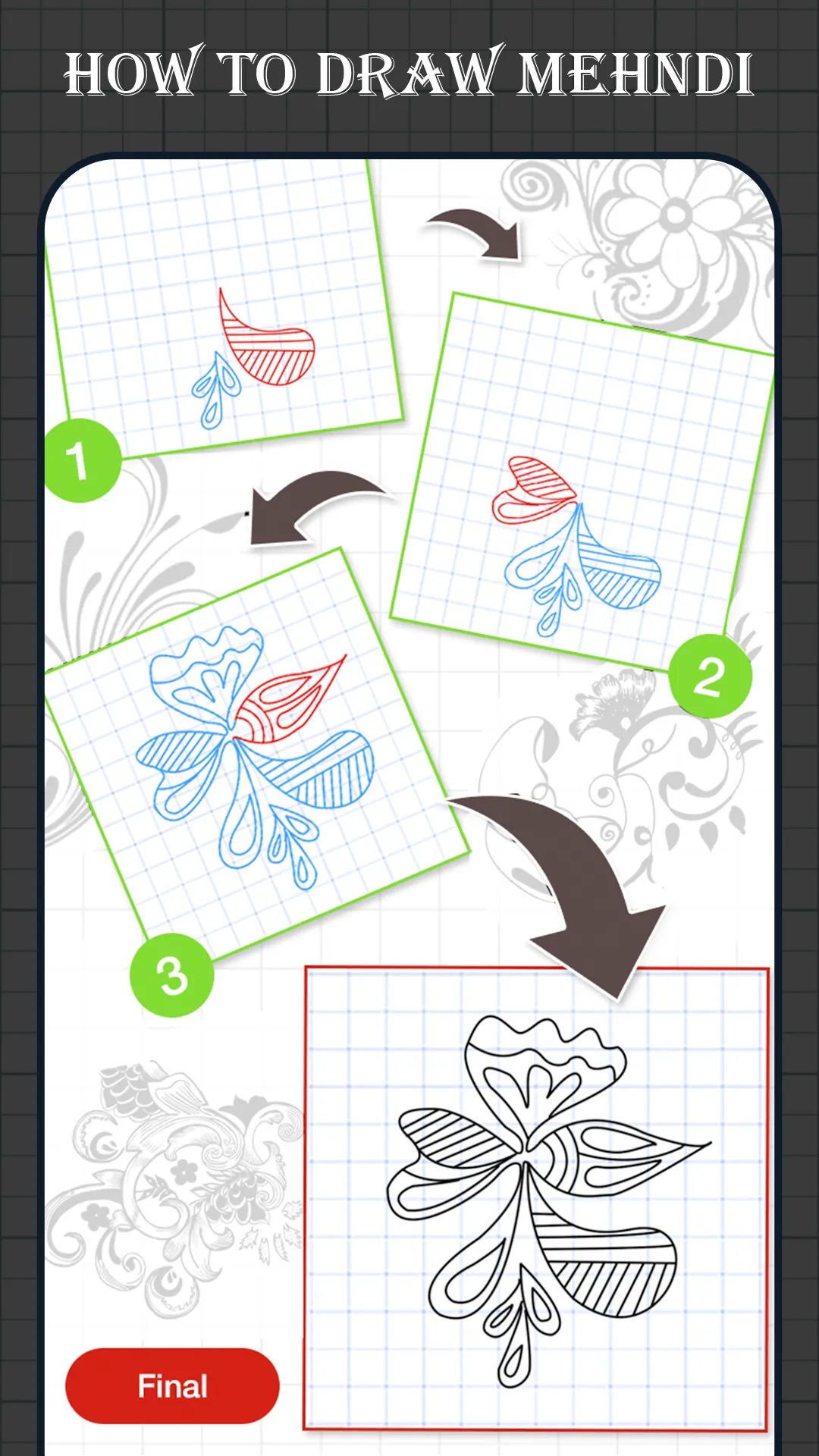 How To Draw Mehndi Designs | Indus Appstore | Screenshot