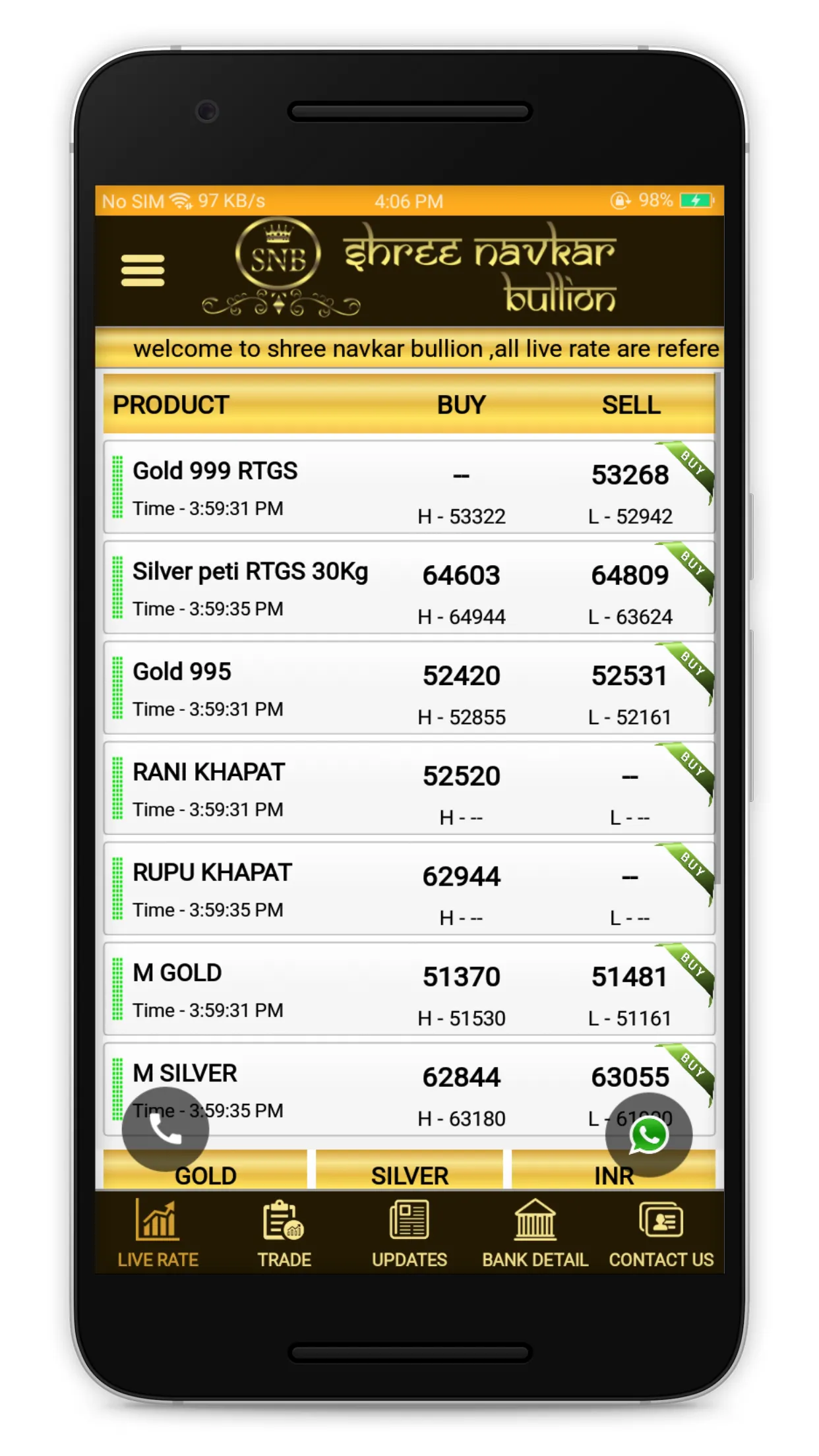 Shree Navkar Bullion | Indus Appstore | Screenshot