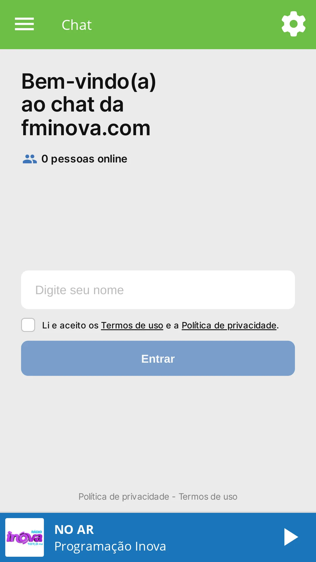 Rádio Inova FM - 107,3 | Indus Appstore | Screenshot