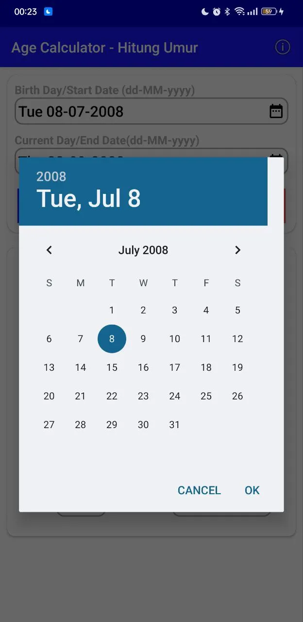 Age Calculator - Hitung Umur | Indus Appstore | Screenshot