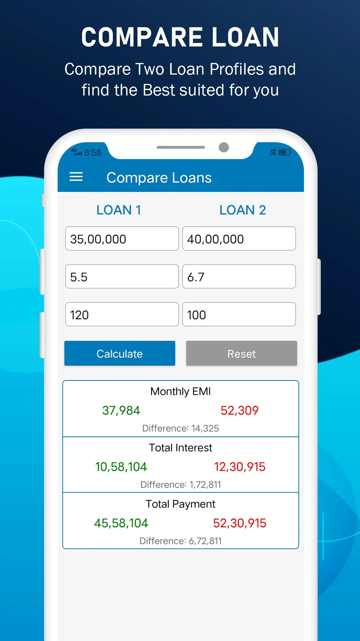 EMI Calculator | Indus Appstore | Screenshot