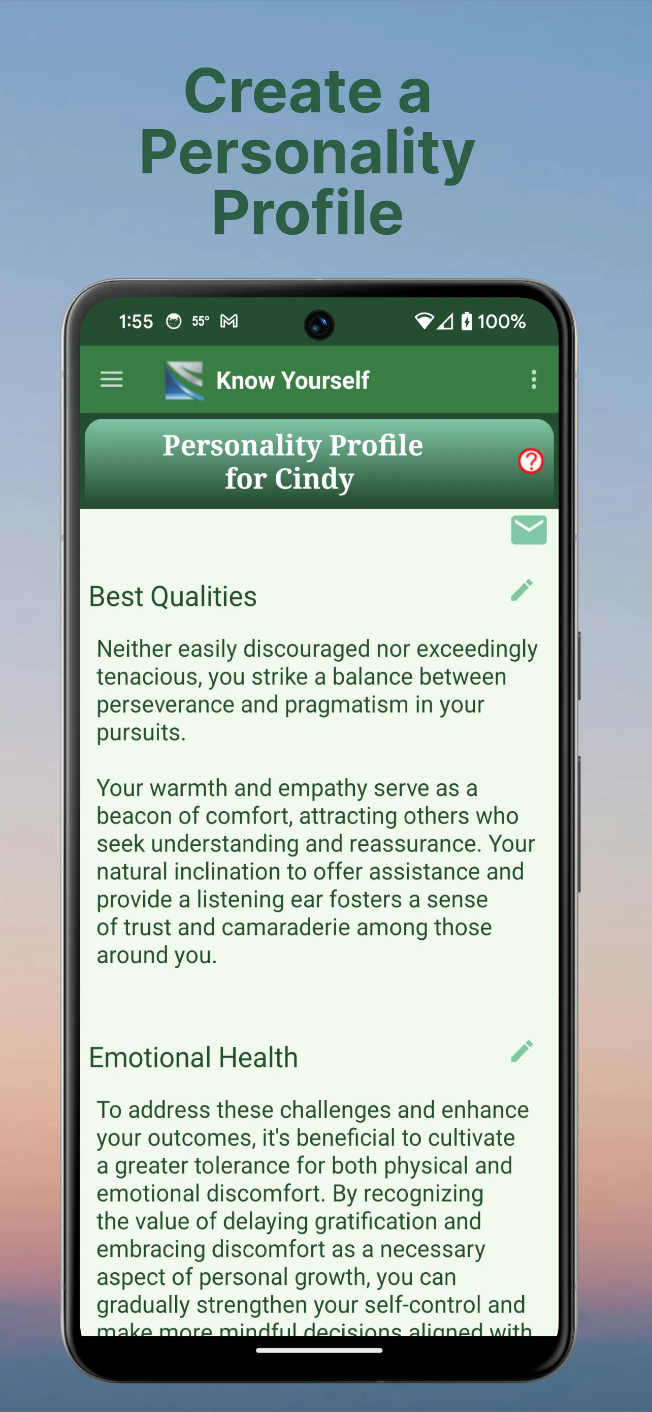 Know Yourself Personality Test | Indus Appstore | Screenshot