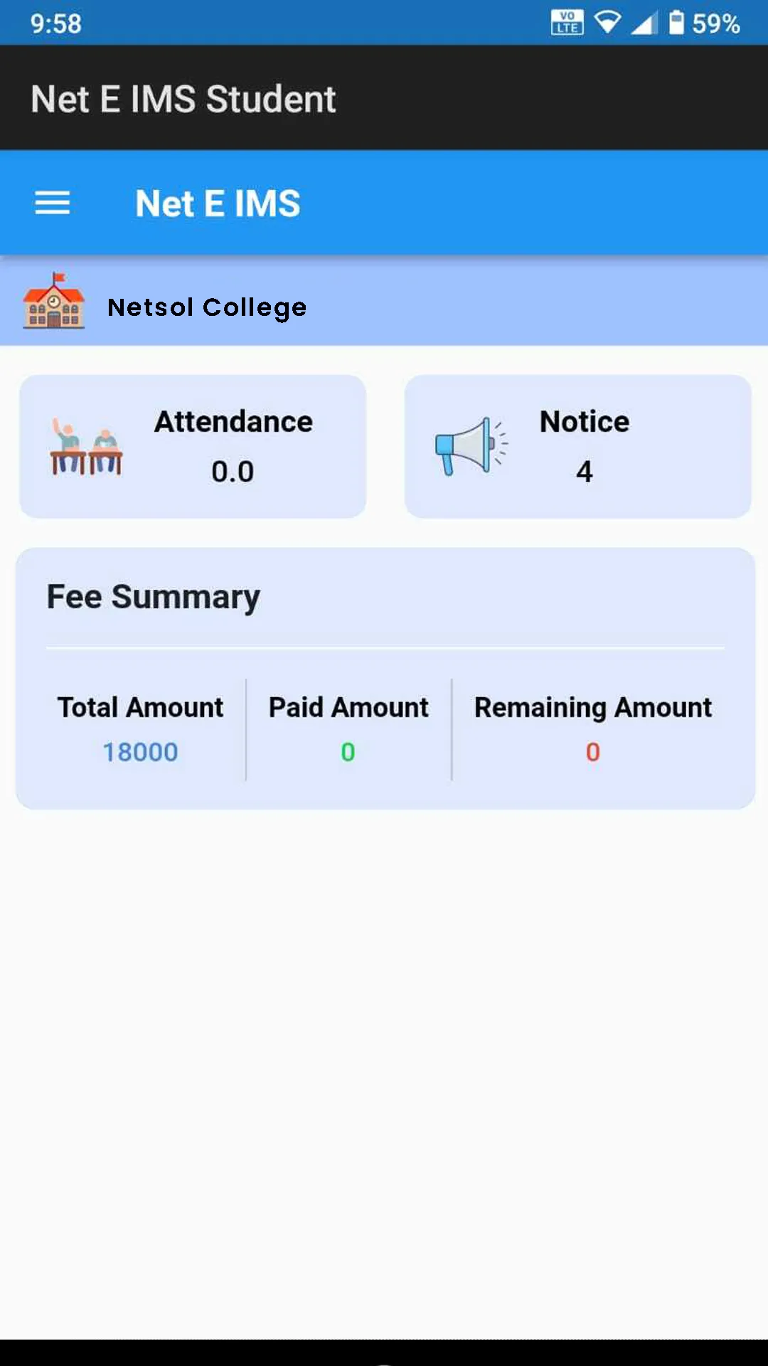 Net E IMS Student-2023 | Indus Appstore | Screenshot