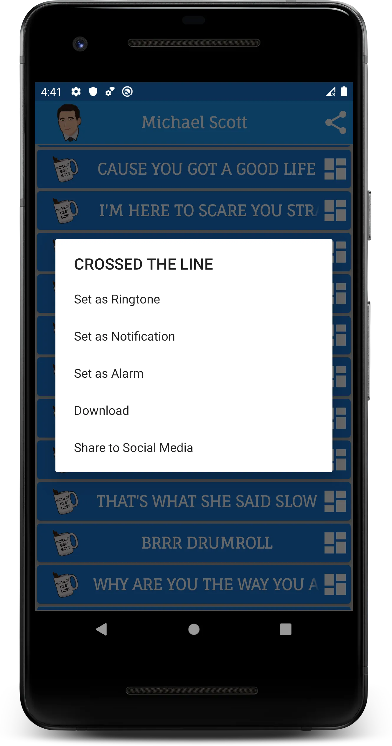 Michael Scott Soundboard | Indus Appstore | Screenshot