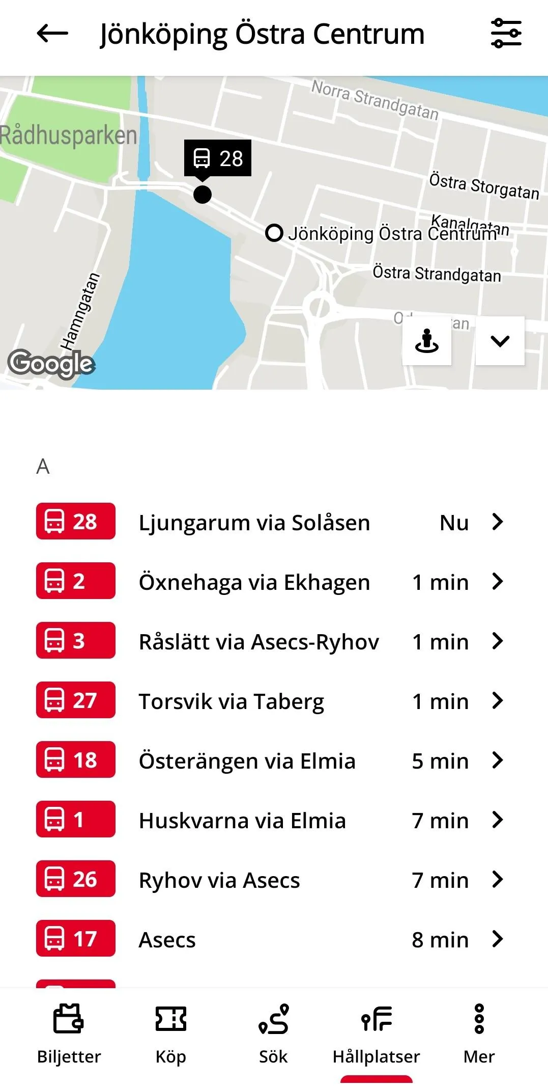 Jönköpings Länstrafik | Indus Appstore | Screenshot